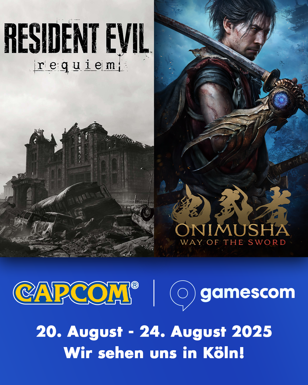 Resident Evil Requiem und Onimusha: Way of the Sword erstmalig anspielbar auf der Gamescom 2025